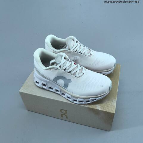 On Running Cloudmonster 2 White Silver Beige EU 36-45 Running Shoe Running Sneakers - Unisex (BS-69594)