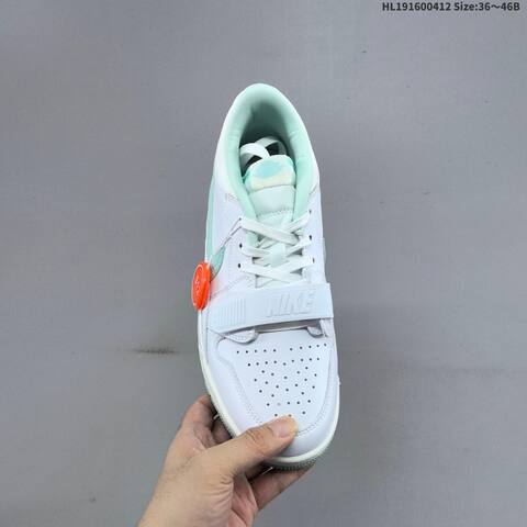 Nike Air Jordan Legacy 312 Low White Mint Green 36 46B Basketball - Women's (BS-66222)