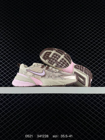 Nike V2K Run Beige Pink Brown White Silver EU 35 5-41 Lifestyle - Unisex (BS-71328)