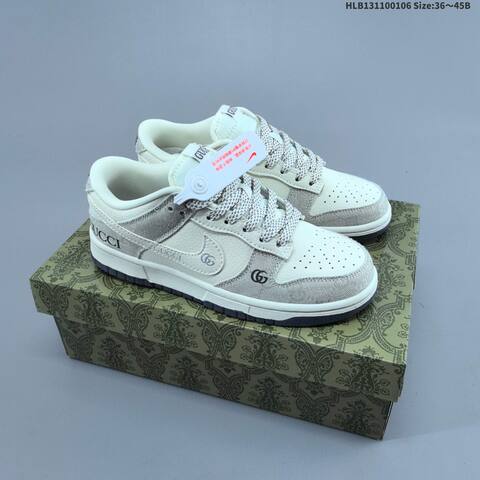 Nike SB Dunk Low Light Grey White Dark Grey EU 36-45 Skate Shoe - Unisex BS-62181