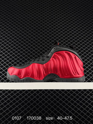 Nike Air Foamposite One Red Black 40-47 5 Basketball - Men's (BS-73268)