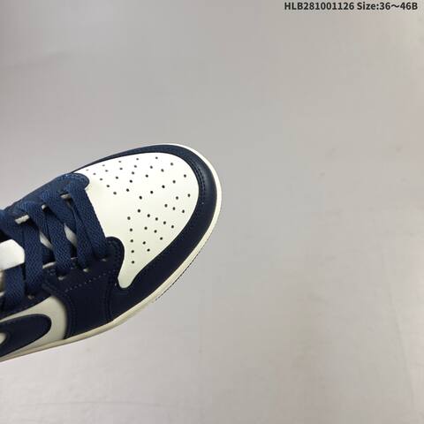 Jordan Air Jordan 1 Retro Low OG CZ0790-400 White Navy Blue EU 36-46 Basketball - Unisex (BS-63032)