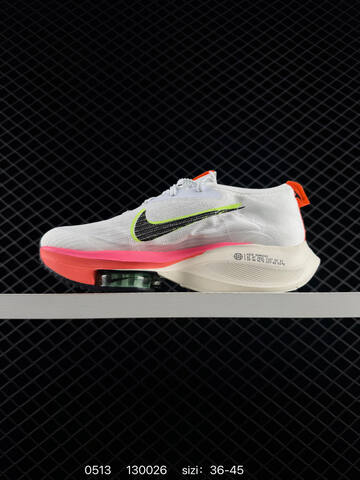 Nike Air Zoom Alphafly Next White Pink Orange Black Neon Green EU 36-45 Running - Unisex (BS-71479)