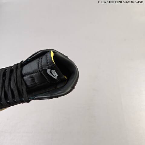 Nike Blazer Mid 77 Suede Black White Sail Yellow EU 36-45 Skate Shoe - Unisex BS-63378