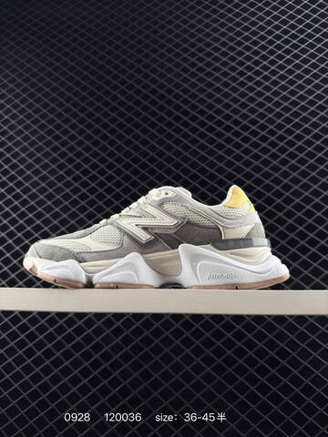 New Balance 9060 White Grey Yellow Brown EU 36-45 Sneaker - Unisex (BS-82760)