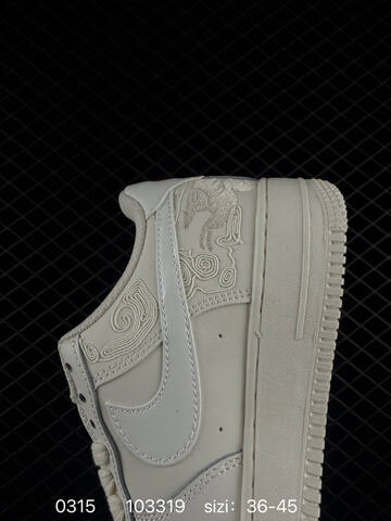Nike Air Force 1 07 Low White Cream With Red Mini Swoosh EU 36-45 Casual - Unisex (BS-72634)
