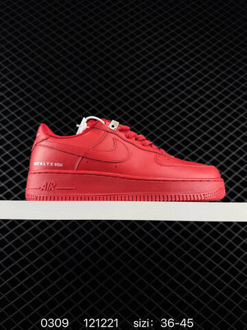 Nike Air Force 1 07 Low White And Red EU 36-45 Casual - Unisex (BS-72716)