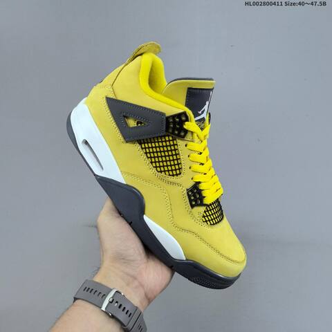 Jordan Air Jordan 4 Retro Tour Yellow Black White EU 40-47 5 Basketball - Men s BS-66243