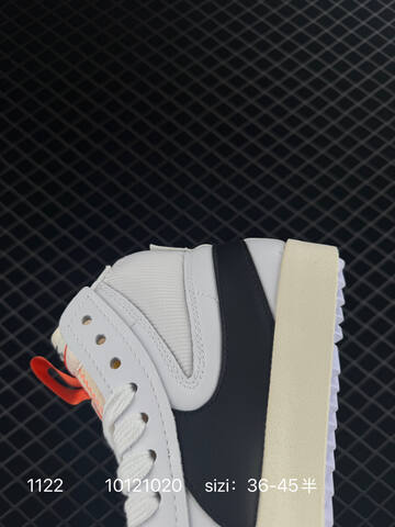 Nike WMNS Blazer Mid 77 Vintage SE White Black Cream With Orange Accents 36-45 Lifestyle - Unisex (BS-74065)