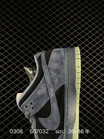 Nike SB Dunk Navy Black Gray With Olive Green Outsole 36-46 5 Skate - Unisex (BS-72748)