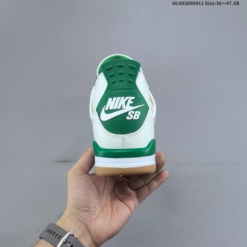 Jordan Nike SB x Air Jordan 4 Retro SP Pine Green Sail White Pine Green Gum EU 36-47 5 Skate - Unisex (BS-66239)