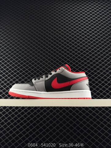 Jordan Air Jordan 1 Low Black Grey Red White EU 36-46 Basketball Shoe - Unisex (BS-81265)