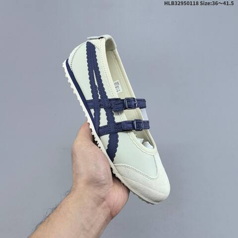 Onitsuka Tiger MEXICO 66 TGRS 1182 A678 200 Cream Off White Navy Blue EU 36 To 41 5 Sneaker Casual Sneakers - Unisex (BS-69057)