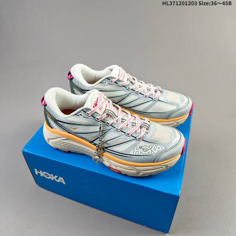 HOKA ONE ONE Mafate Speed 2 Green Navy Yellow Burgundy White EU 36-45 Trail Shoe Trail Running Sneakers - Unisex (BS-69439)