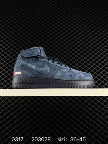 Nike Air Force 1 07 Mid Supreme Multicolor Suede Pack Gray Olive Burgundy Navy EU 36-45 Lifestyle - Unisex (BS-72623)
