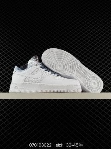 Nike Air Force 1 Low White Light Blue Dark Blue EU 36-45 Lifestyle - Unisex (BS-70313)