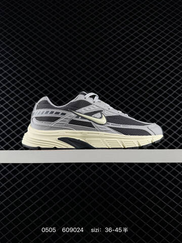Nike Initiator Grey Black With Cream Midsole EU 36-45 Running - Unisex (BS-71673)