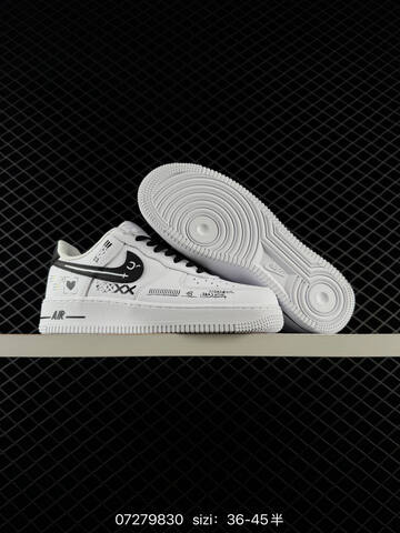 Nike Air Force 1 07 White Black Yellow Blue EU 36-45 Lifestyle - Unisex (BS-70066)