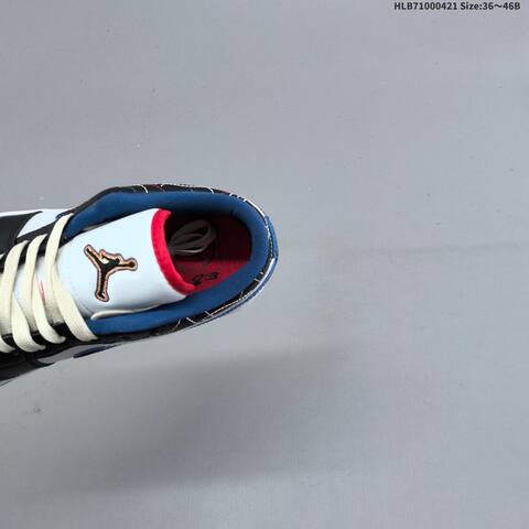 Jordan Air Jordan 1 Low Black White Blue Red EU 36-46 Basketball - Unisex (BS-66108)