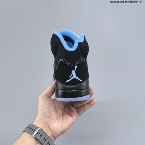 Jordan Air Jordan 5 Retro Black University Blue EU 36-47 Basketball - Unisex (BS-65875)