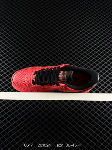 Nike Air Force 1 07 Low Red Black Silver EU 36-45 Sneaker - Unisex (BS-70727)