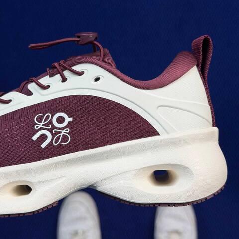 LOEWE x On Cloudsol Burgundy Off White Running Shoe Running Sneakers (BS-86759)