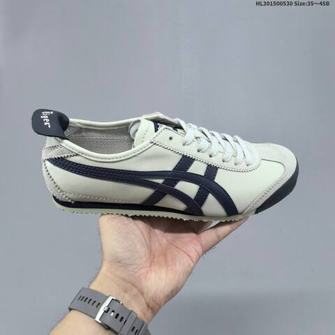 Onitsuka Tiger MEXICO 66 VIN Cream White Navy Blue EU 35-45 Sneaker Casual Sneakers - Unisex (BS-68785)