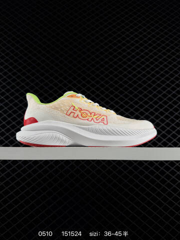 HOKA ONE ONE Mach 6 Light Pink Off White Black EU 36-45 Running Shoe Running Sneakers - Unisex (BS-86233)