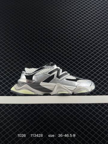 New Balance 9060 Silver Black White Off White EU 36-46 5 Sneaker - Unisex (BS-82676)