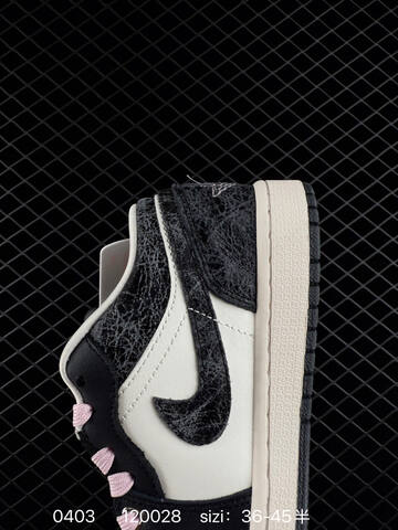 Jordan Air Jordan 1 Low White Black Light Pink Sail EU 36-45 Skate Shoe - Unisex BS-79558