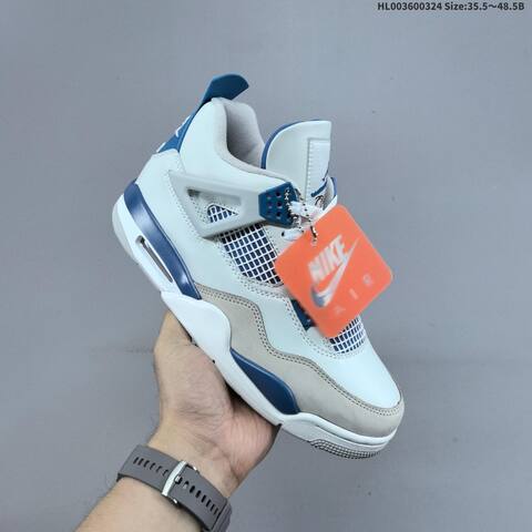 Air Jordan 4 Retro Military Blue AIR JORDAN 4 Aj4 Lifestyle BS-66449