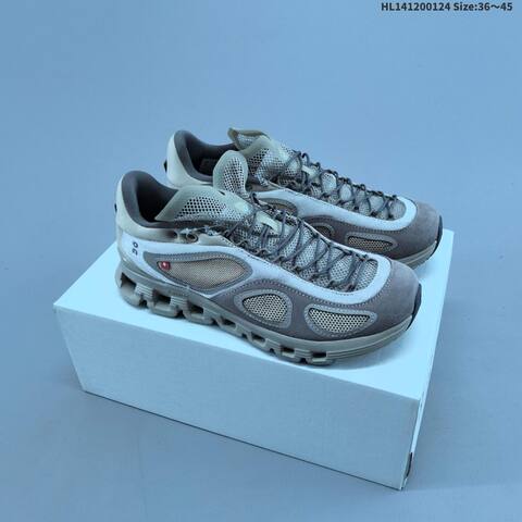 On Cloud X FKA Black White And Khaki Brown EU 36-45 Running Shoe Running Sneakers - Unisex (BS-69702)