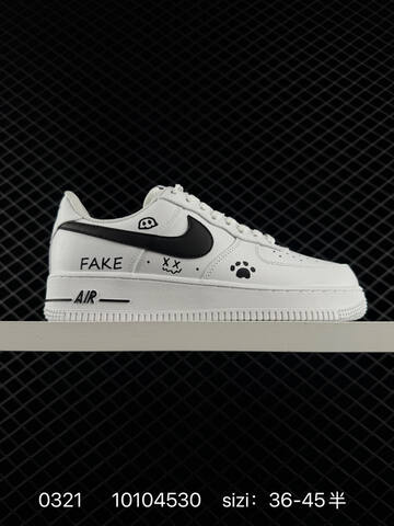 Nike Air Force 1 07 White Black EU 36-45 Lifestyle - Unisex (BS-72537)