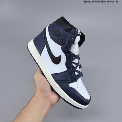 Jordan Air Jordan 1 Retro High Midnight Navy White Black 36 48 5 Basketball - Unisex (BS-67031)