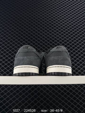 Nike Dunk Low Black Charcoal Gray White 36-45 Skate - Unisex (BS-74540)