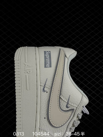 Nike Air Force 1 Low White Grey EU 36-45 Lifestyle - Unisex (BS-72673)