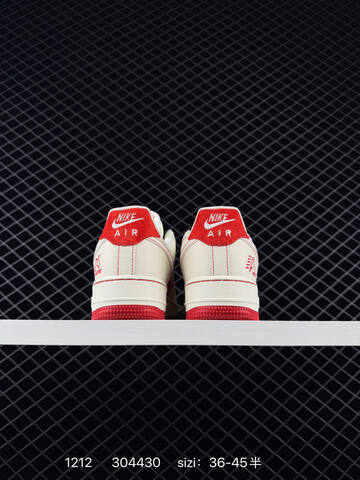 Nike Air Force 1 07 White Red EU 36-45 5 Lifestyle - Unisex (BS-73756)