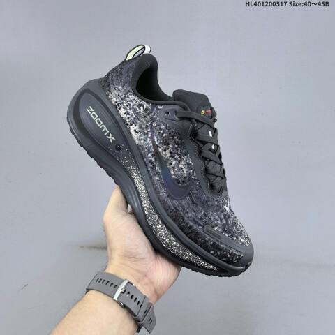 Nike Vomero Plus ReactX Air Zoom Dark Grey Black White Neon Green EU 40-45 Running Shoe - Men s BS-60301