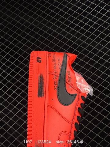 Nike Air Force 1 Low Red Black EU 36-45 Lifestyle - Unisex (BS-74319)