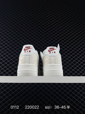 Nike Air Force 1 07 Cream White With Red Accents EU 36-45 5 Lifestyle - Unisex (BS-73175)