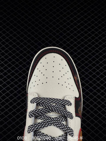 Nike SB Dunk Low White Black Brown Red 36-45 Skate - Unisex (BS-73246)