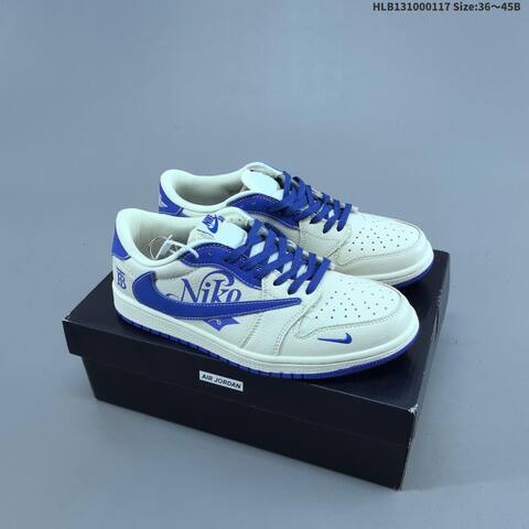 Jordan Air Jordan 1 Low x Travis Scott Green White Light Blue EU 36-45 Lifestyle - Unisex (BS-66938)