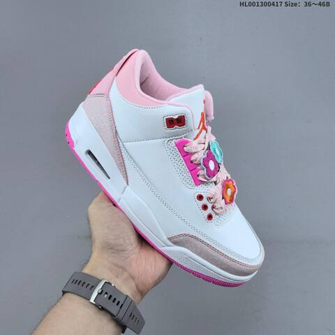 Jordan Air Jordan 3 Retro Spring Flowers White Pink EU 36-46 Basketball - Unisex BS-66158