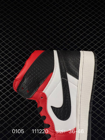 Jordan Air Jordan 1 Retro Mid 554724-445 White Red Black EU 36-46 Basketball Shoe - Unisex BS-79904