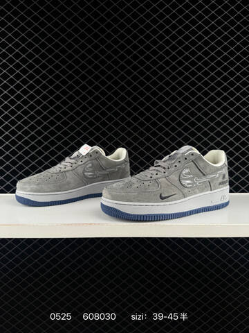 Nike Air Force 1 Low Grey White Navy Black EU 39-45 Skate - Unisex (BS-71213)