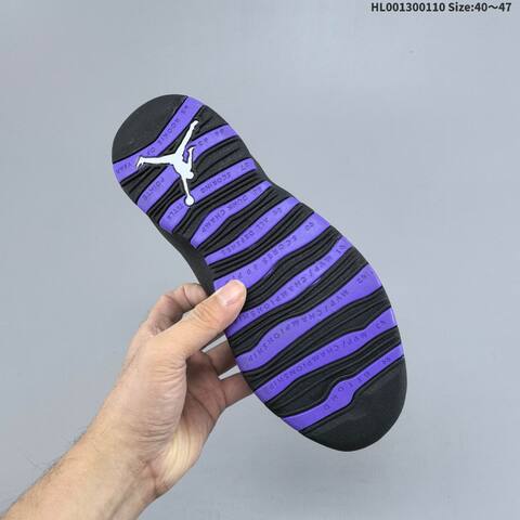 Jordan Air Jordan 10 Retro OG Sacramento Kings Black Purple EU 40-47 Basketball - Men's (BS-67023)
