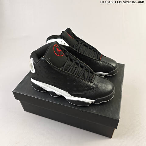 Jordan Air Jordan 13 Black White Red 36 46B Basketball - Women's (BS-63458)