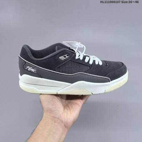 Jordan Flight Court HF3255-002 Black Grey White EU 36-46 Casual - Unisex (BS-67066)