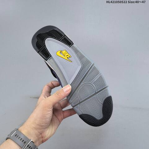 Jordan Air Jordan 4 Retro FV5029-500 Purple Black Grey Yellow EU 40-47 Basketball - Men's (BS-65899)