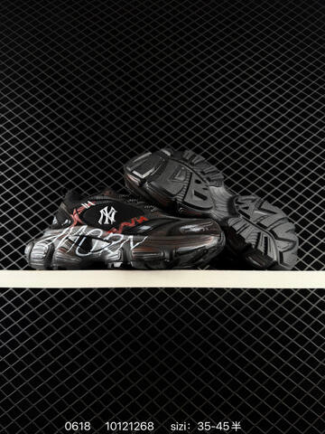 MLB Chunky Liner PU DIY ASHW015 Black Silver Red EU 35-45 Sneaker Casual Sneakers - Unisex